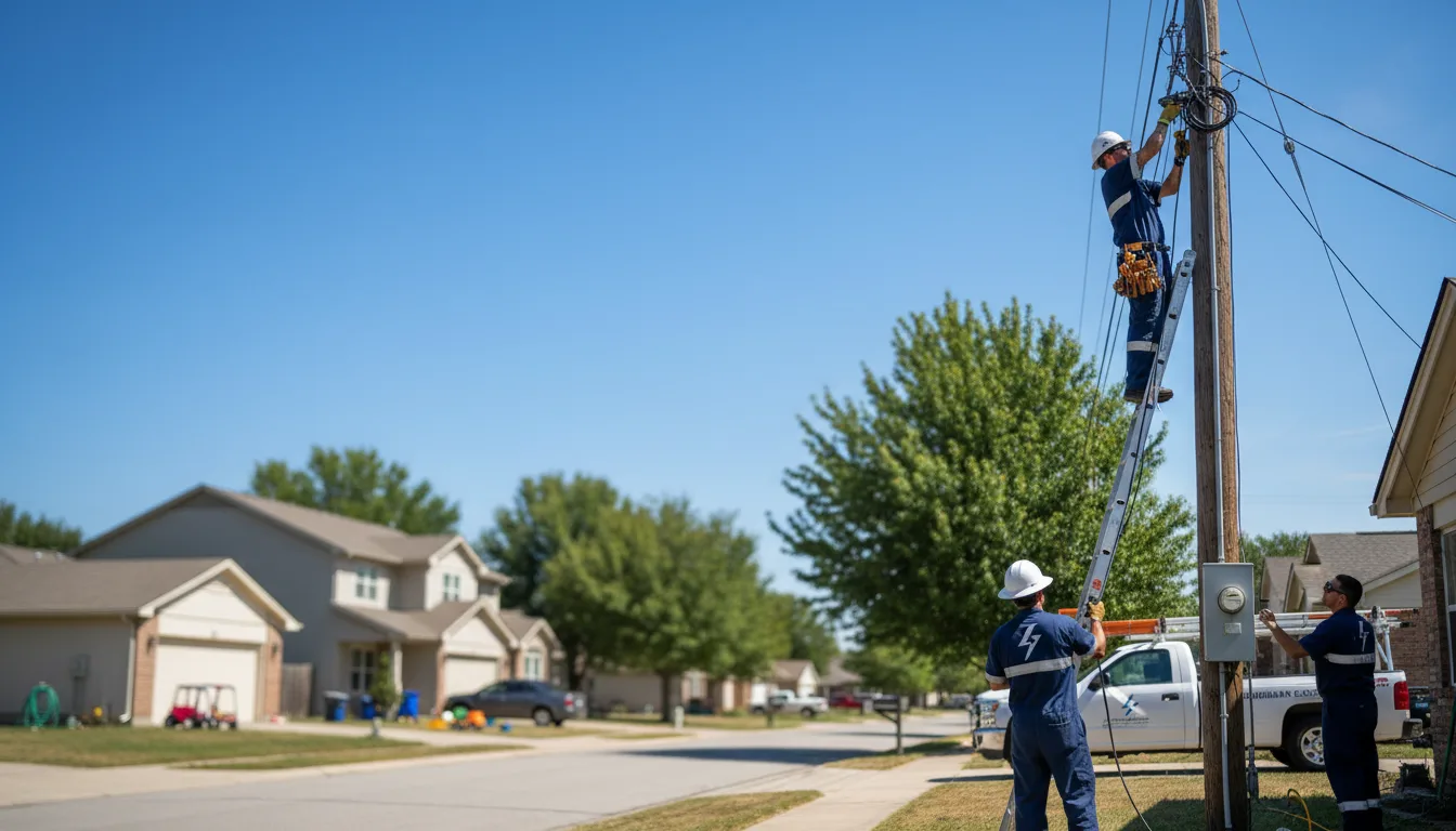 Residential electrician providing installation services in Josephine, TX